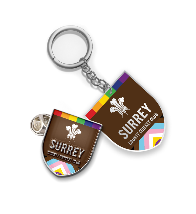 Surrey CCC - Keychain and Pin Badge
